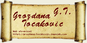 Grozdana Točaković vizit kartica